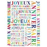 Carte Kub Maxi - Joyeux anniversaire - 22.5x30.5 cm